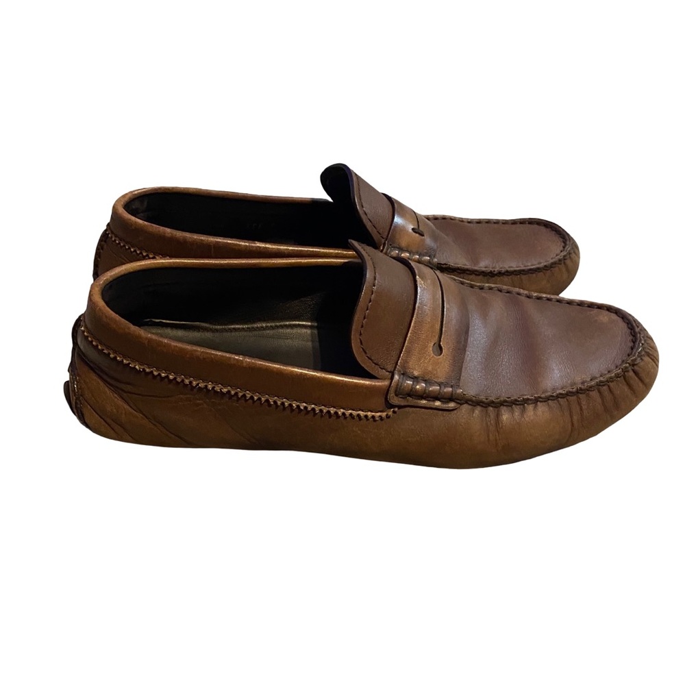 ERMENEGILDO ZEGNA Brown Suede Morris New Driver Shoe Size‎ 9 *READ*